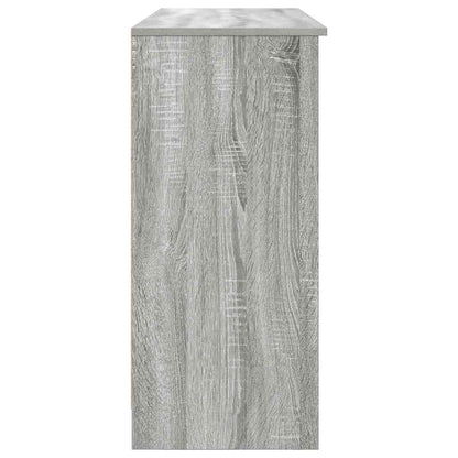 vidaXL Sideboard with Drawer Grey Sonoma 101x35x76 cm Engineered Wood