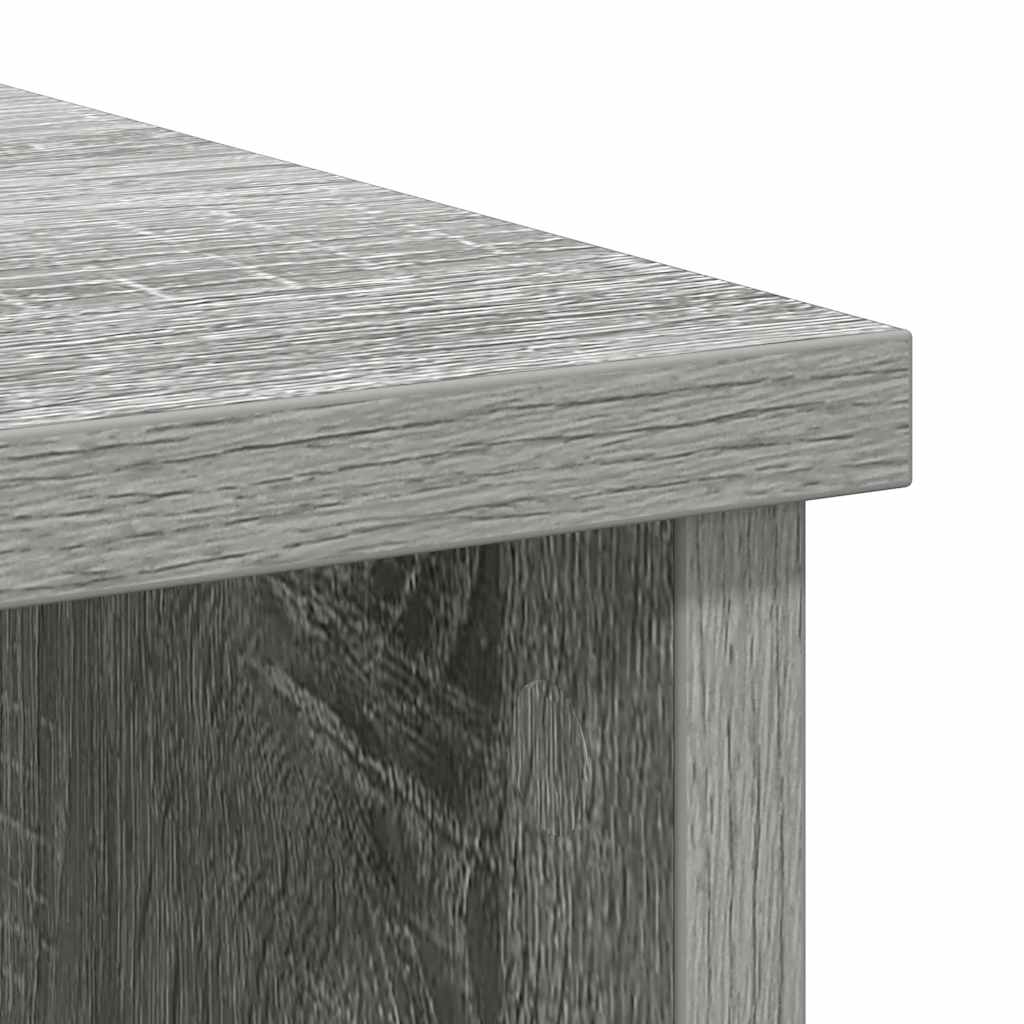 vidaXL Sideboard with Drawer Grey Sonoma 101x35x76 cm Engineered Wood
