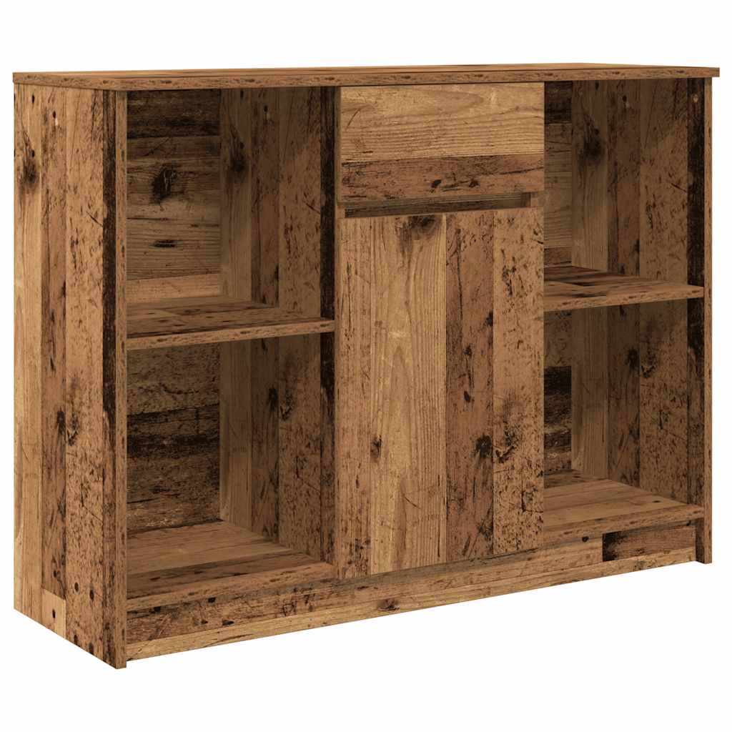 vidaXL Sideboard with Drawer Old Wood 101x35x76 cm Engineered Wood