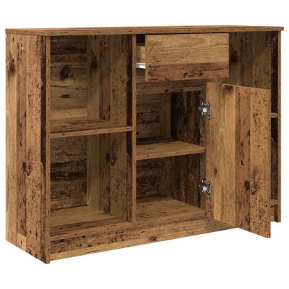 vidaXL Sideboard with Drawer Old Wood 101x35x76 cm Engineered Wood