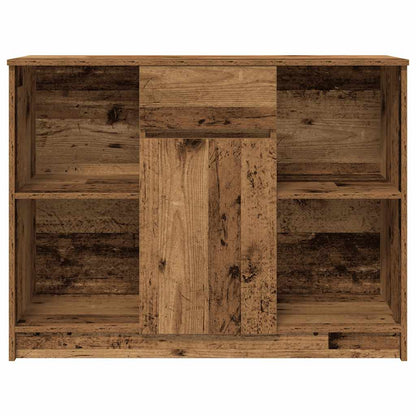 vidaXL Sideboard with Drawer Old Wood 101x35x76 cm Engineered Wood