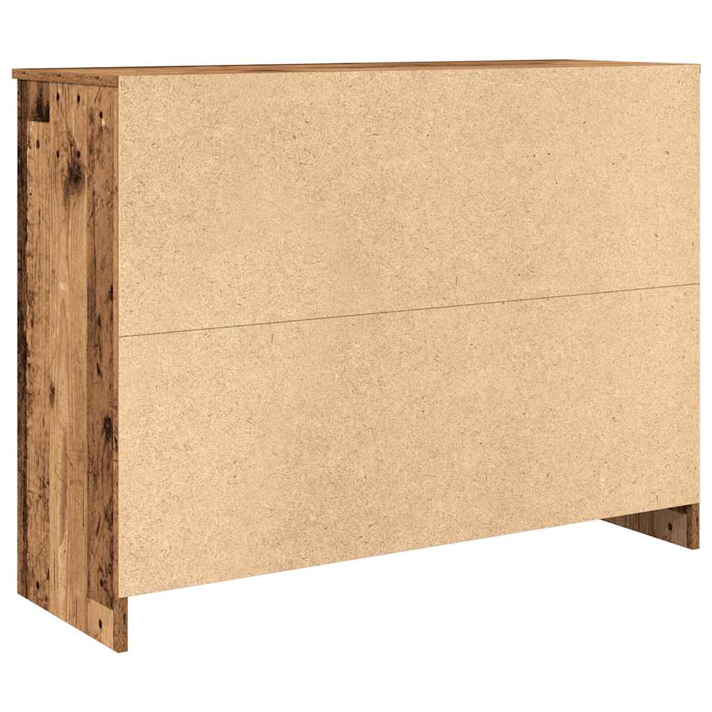 vidaXL Sideboard with Drawer Old Wood 101x35x76 cm Engineered Wood