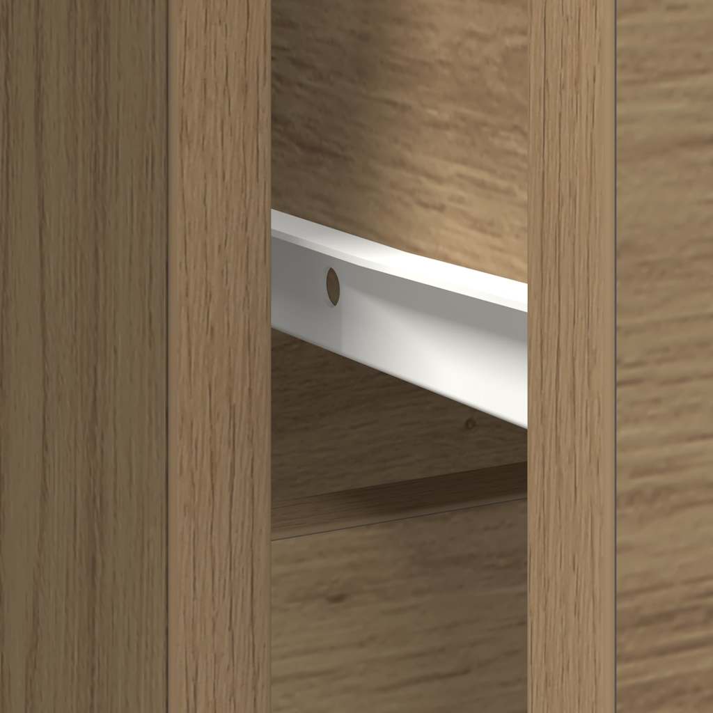 vidaXL Sideboard with Drawer Artisan Oak 101x35x76 cm Engineered Wood