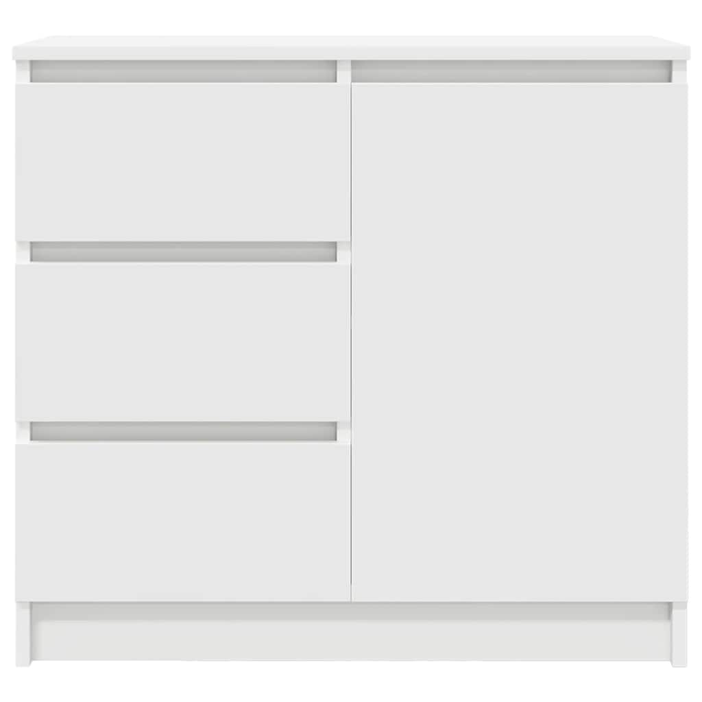 vidaXL Sideboard with Drawer White 71x35x65 cm Engineered Wood