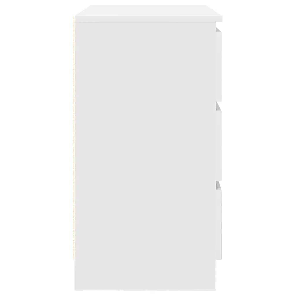 vidaXL Sideboard with Drawer White 71x35x65 cm Engineered Wood