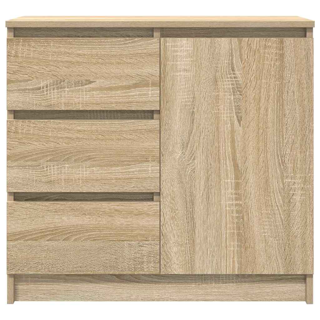 vidaXL Sideboard with Drawer Sonoma Oak 71x35x65 cm Engineered Wood