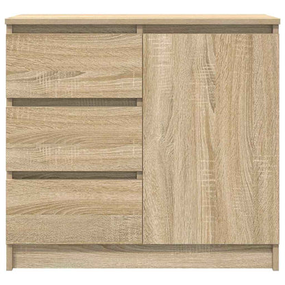 vidaXL Sideboard with Drawer Sonoma Oak 71x35x65 cm Engineered Wood