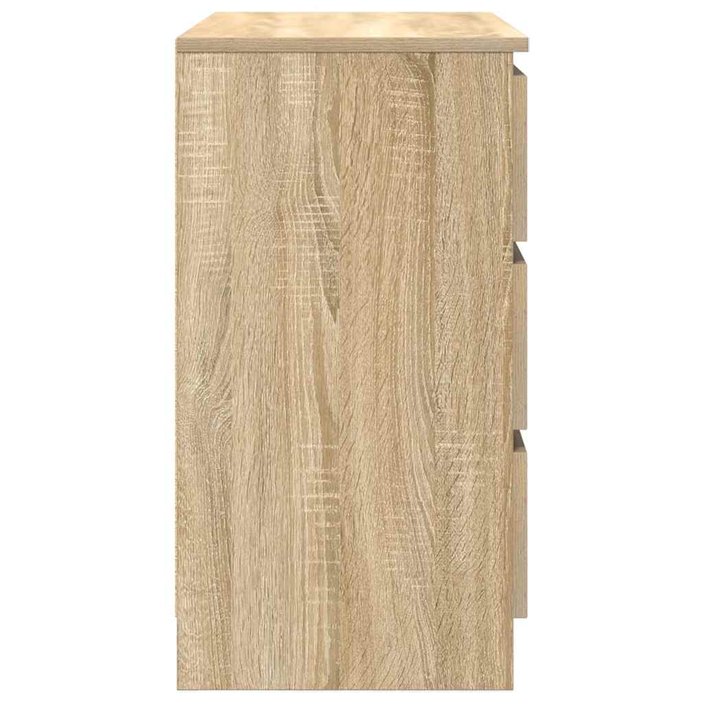 vidaXL Sideboard with Drawer Sonoma Oak 71x35x65 cm Engineered Wood