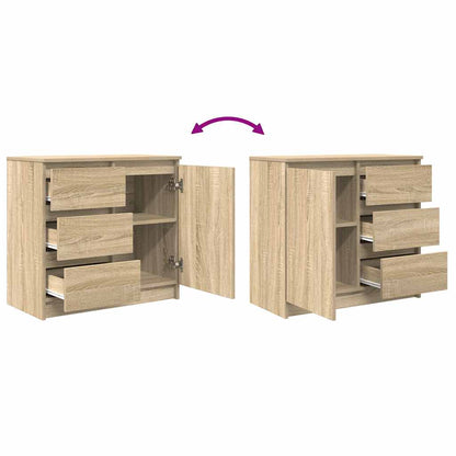 vidaXL Sideboard with Drawer Sonoma Oak 71x35x65 cm Engineered Wood