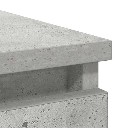 vidaXL Sideboard with Drawer Concrete Grey 71x35x65 cm Engineered Wood