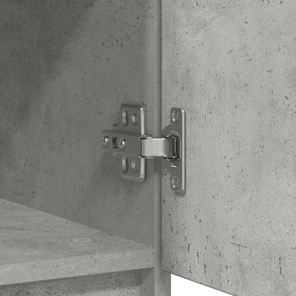vidaXL Sideboard with Drawer Concrete Grey 71x35x65 cm Engineered Wood