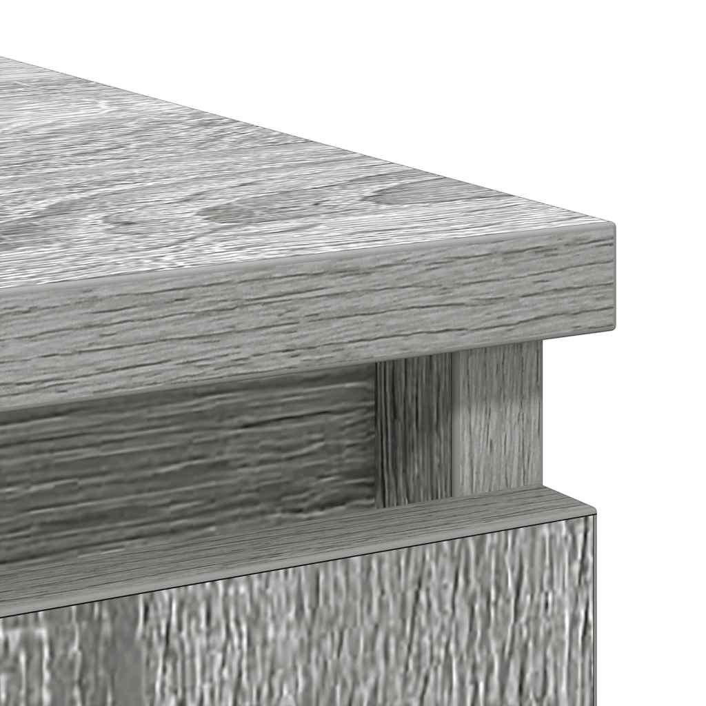 vidaXL Sideboard with Drawer Grey Sonoma 71x35x65 cm Engineered Wood