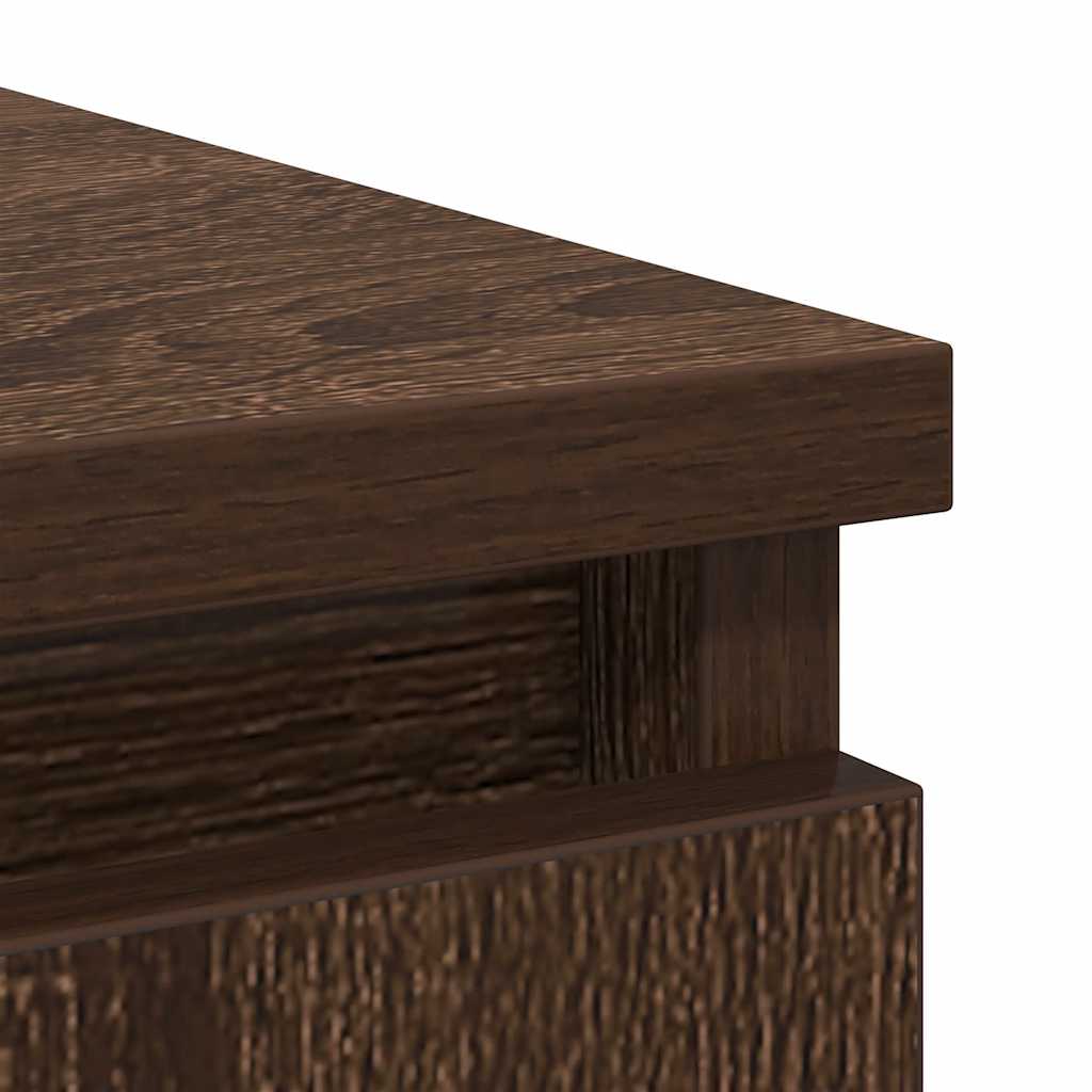 vidaXL Sideboard with Drawer Brown Oak 71x35x65 cm Engineered Wood
