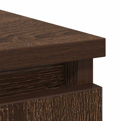 vidaXL Sideboard with Drawer Brown Oak 71x35x65 cm Engineered Wood