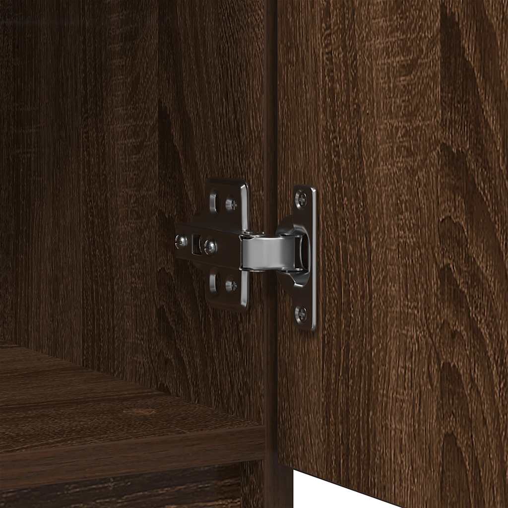 vidaXL Sideboard with Drawer Brown Oak 71x35x65 cm Engineered Wood