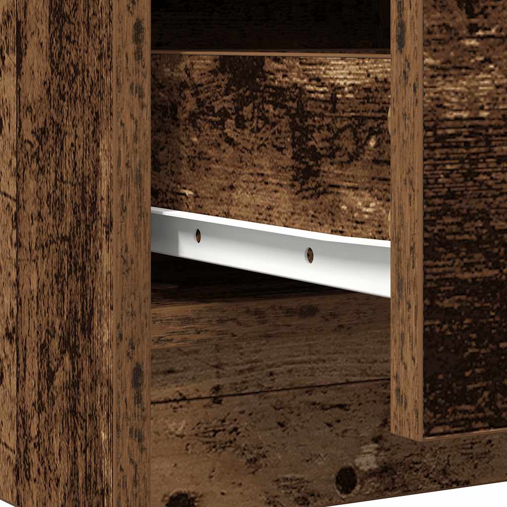 vidaXL Sideboard with Drawer Old Wood 71x35x65 cm Engineered Wood