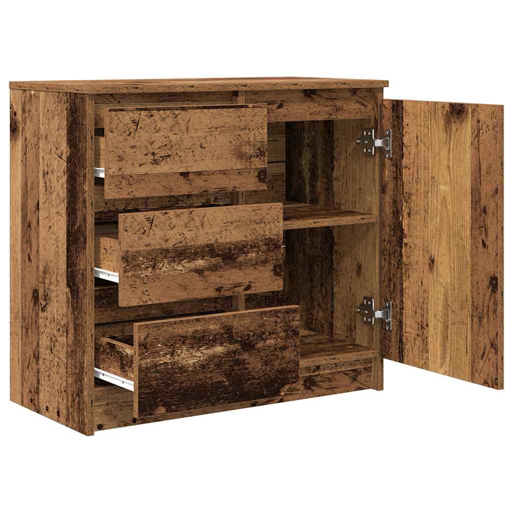 vidaXL Sideboard with Drawer Old Wood 71x35x65 cm Engineered Wood