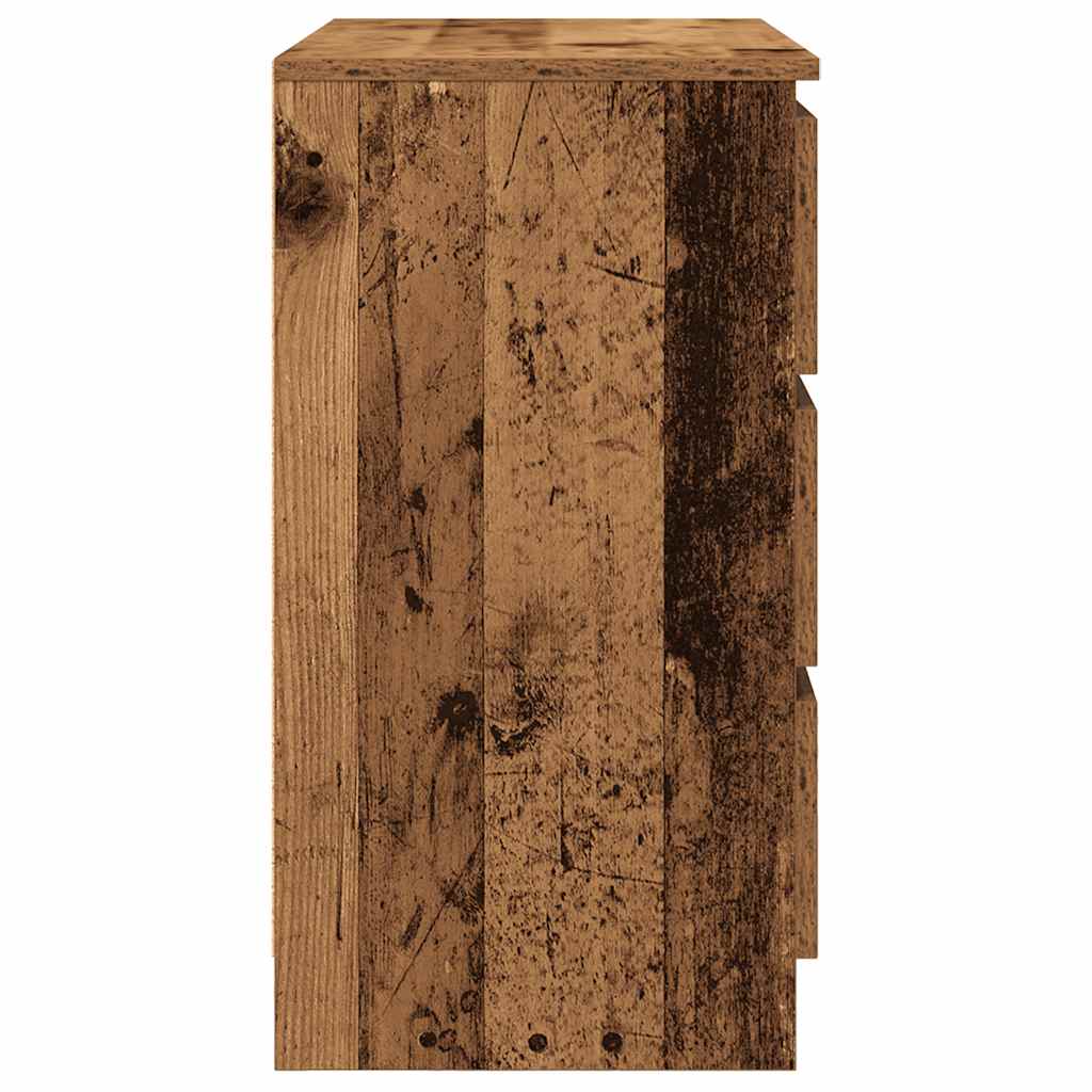 vidaXL Sideboard with Drawer Old Wood 71x35x65 cm Engineered Wood