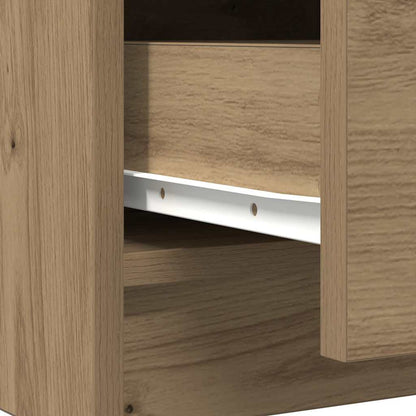 vidaXL Sideboard with Drawer Artisan Oak 71x35x65 cm Engineered Wood