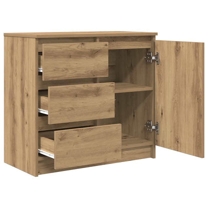 vidaXL Sideboard with Drawer Artisan Oak 71x35x65 cm Engineered Wood