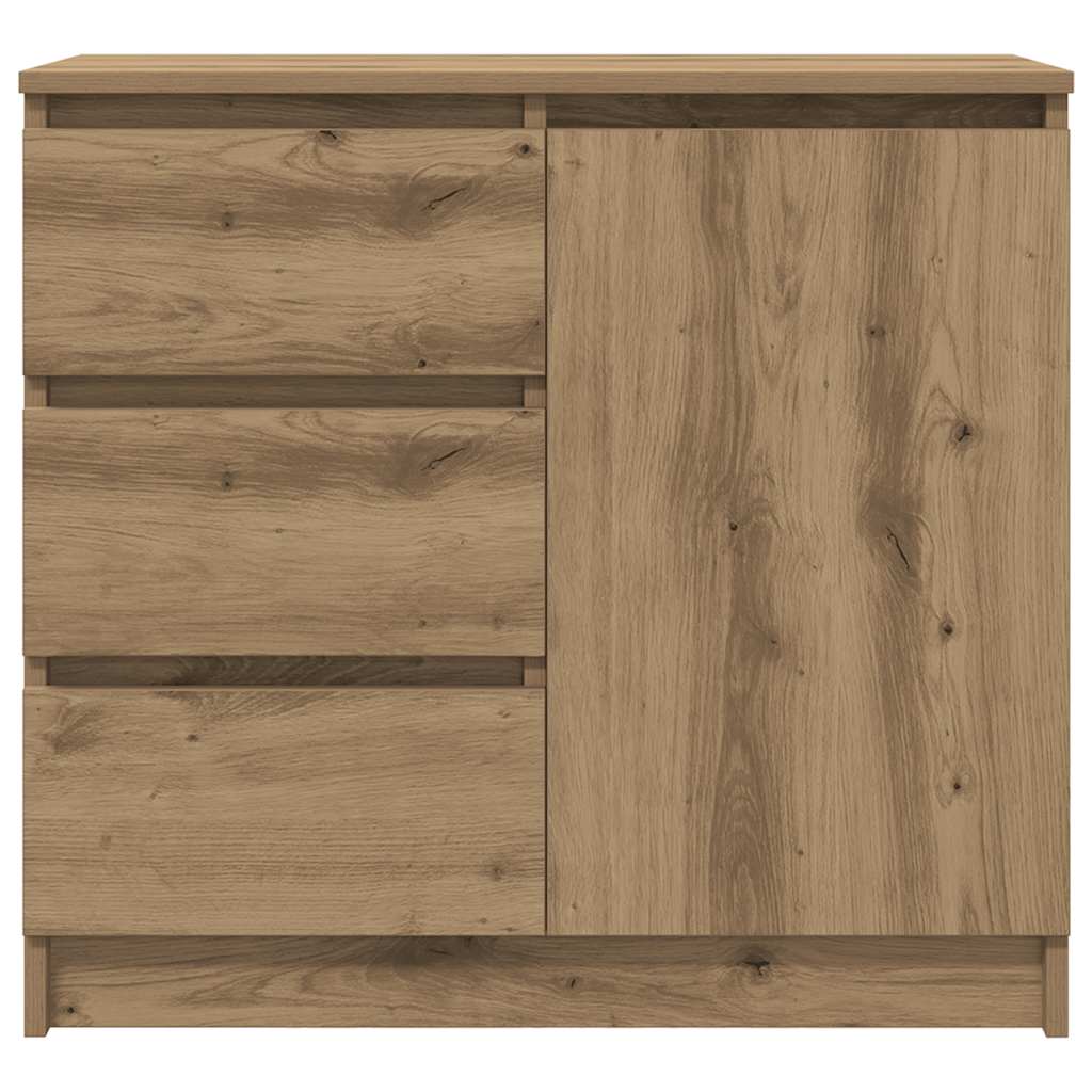 vidaXL Sideboard with Drawer Artisan Oak 71x35x65 cm Engineered Wood