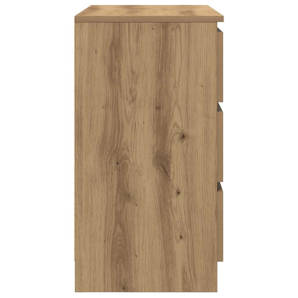 vidaXL Sideboard with Drawer Artisan Oak 71x35x65 cm Engineered Wood