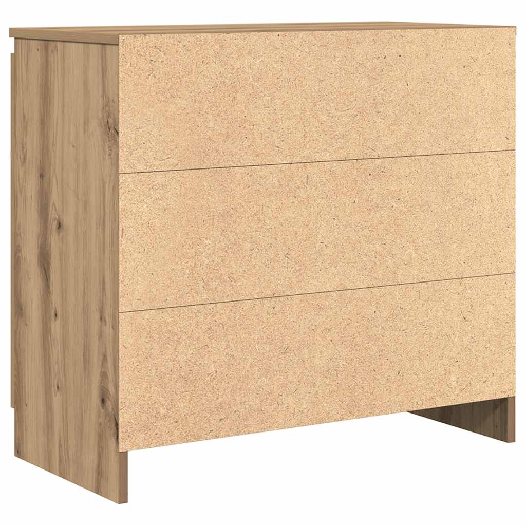 vidaXL Sideboard with Drawer Artisan Oak 71x35x65 cm Engineered Wood