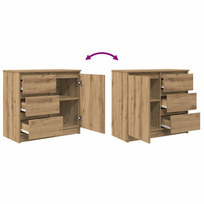 vidaXL Sideboard with Drawer Artisan Oak 71x35x65 cm Engineered Wood