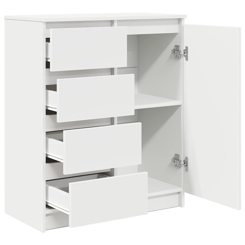vidaXL Sideboard with Drawers White 71x35x84 cm Engineered Wood