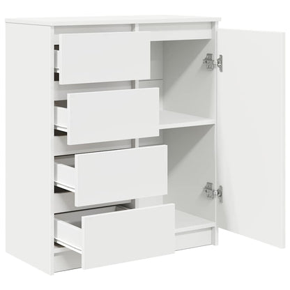 vidaXL Sideboard with Drawers White 71x35x84 cm Engineered Wood