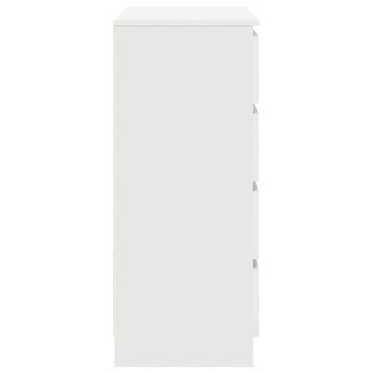 vidaXL Sideboard with Drawers White 71x35x84 cm Engineered Wood