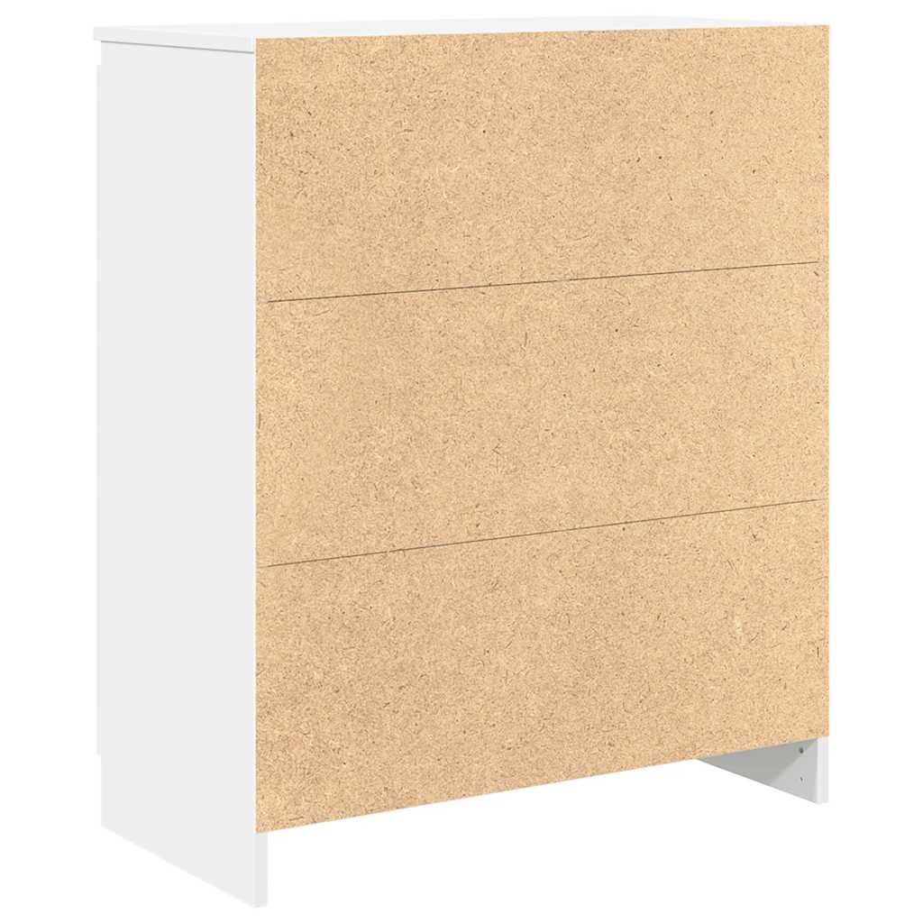 vidaXL Sideboard with Drawers White 71x35x84 cm Engineered Wood