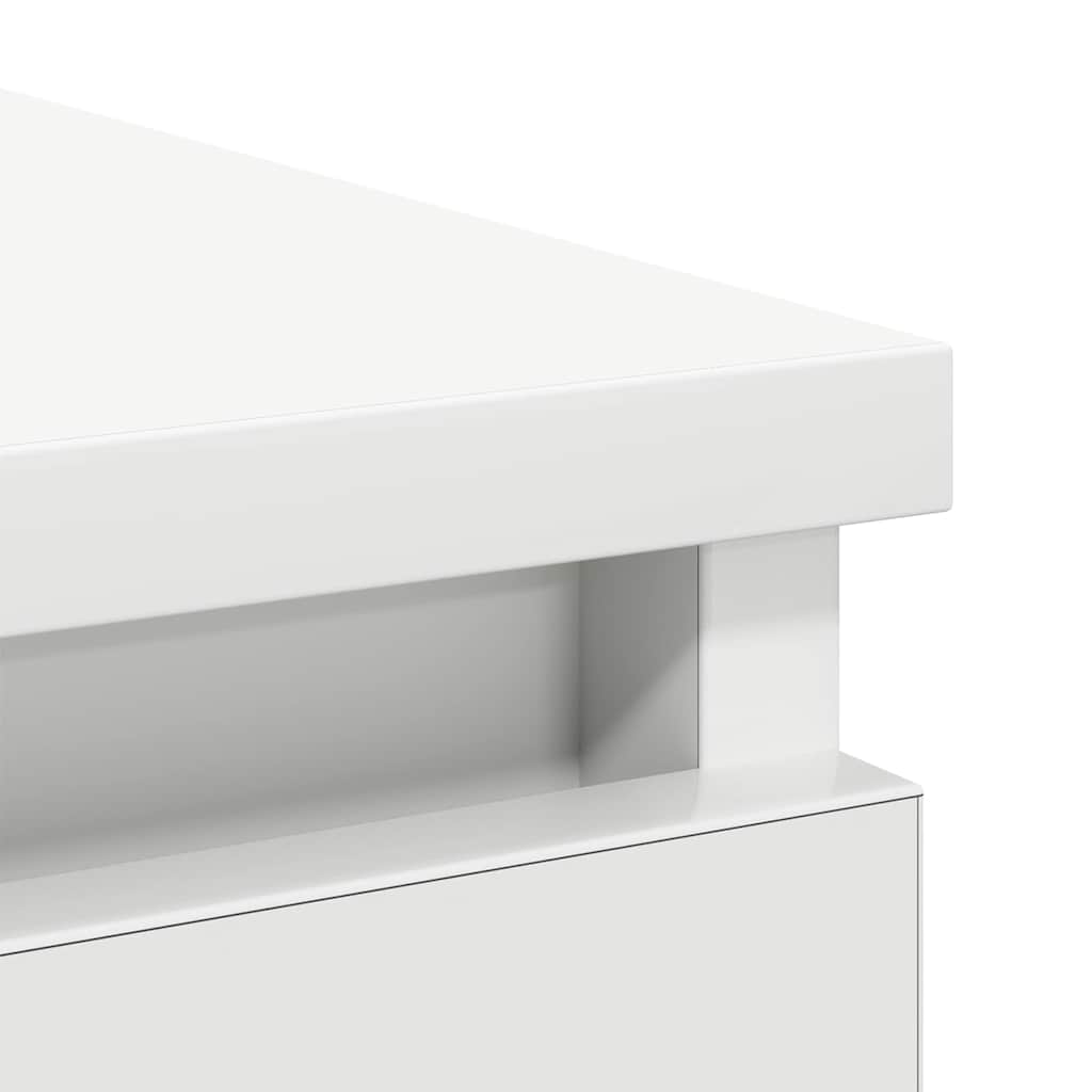 vidaXL Sideboard with Drawers White 71x35x84 cm Engineered Wood