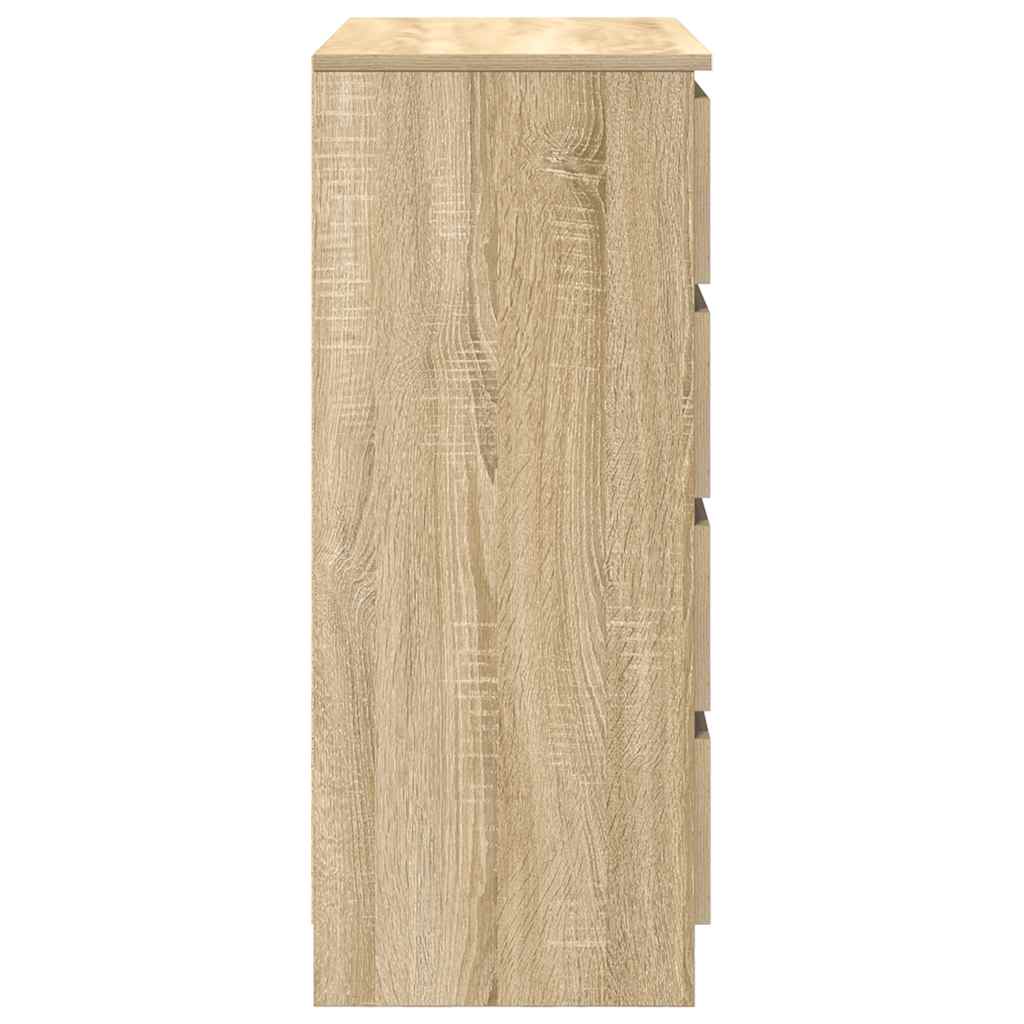 vidaXL Sideboard with Drawers Sonoma Oak 71x35x84 cm Engineered Wood