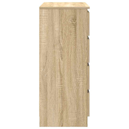 vidaXL Sideboard with Drawers Sonoma Oak 71x35x84 cm Engineered Wood
