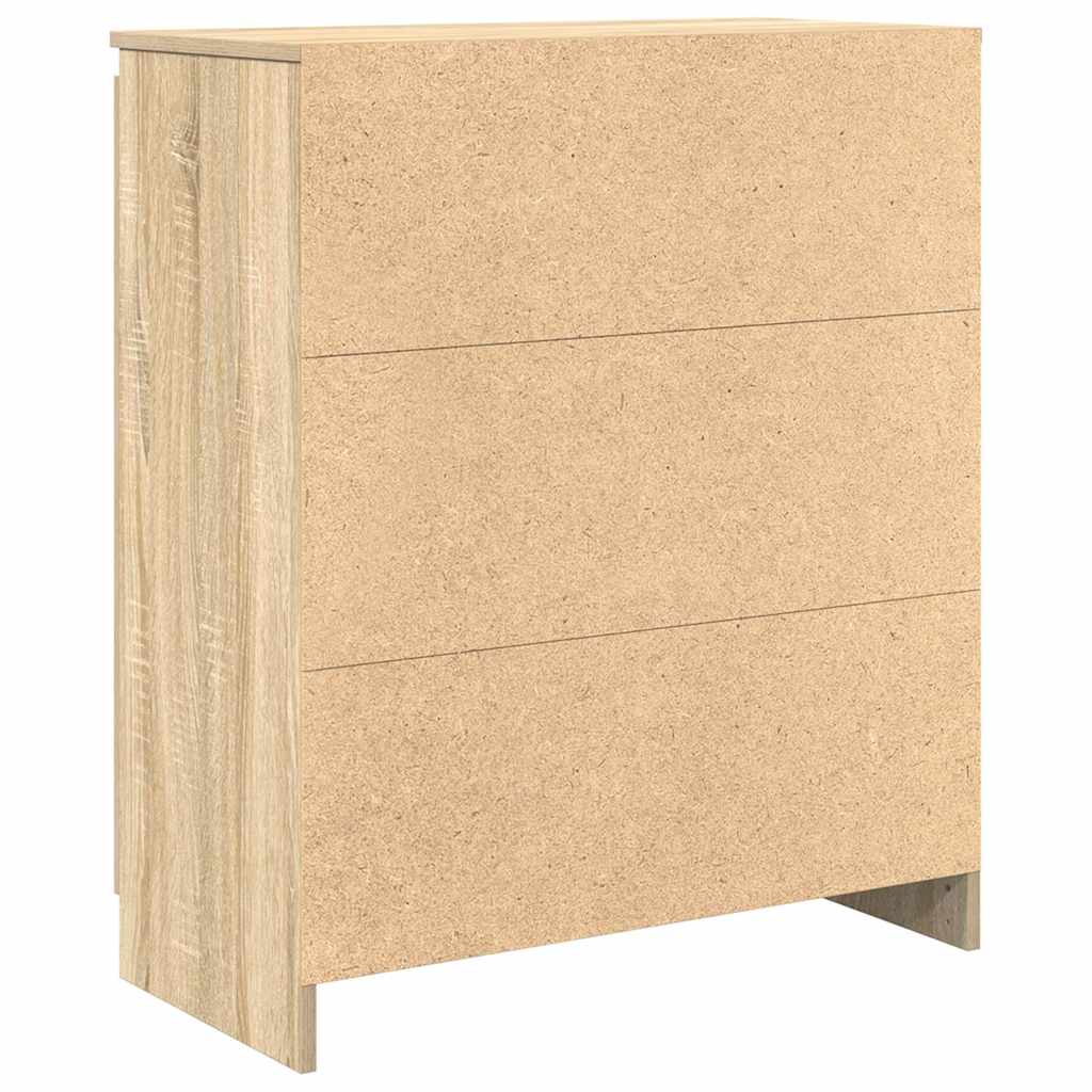 vidaXL Sideboard with Drawers Sonoma Oak 71x35x84 cm Engineered Wood