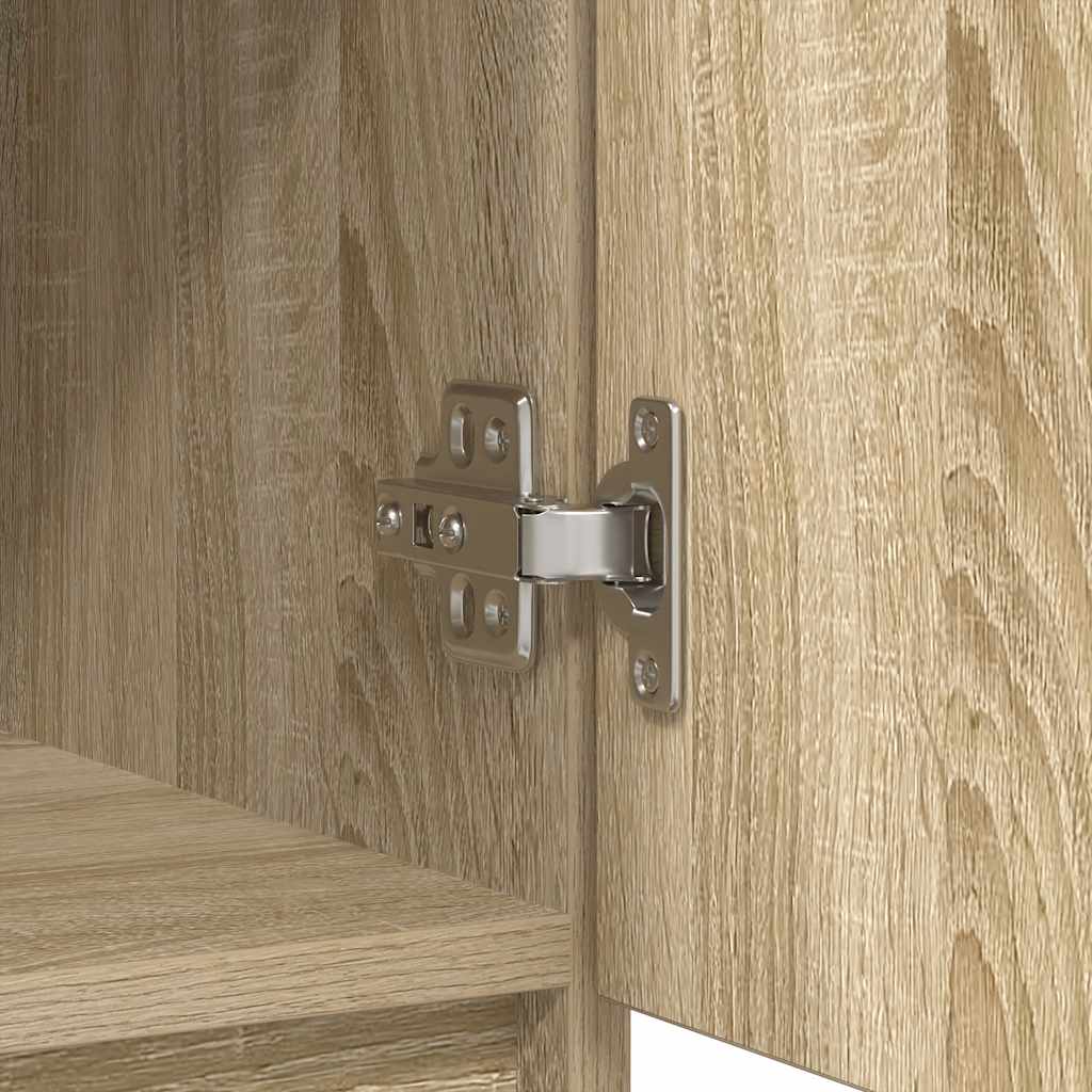 vidaXL Sideboard with Drawers Sonoma Oak 71x35x84 cm Engineered Wood