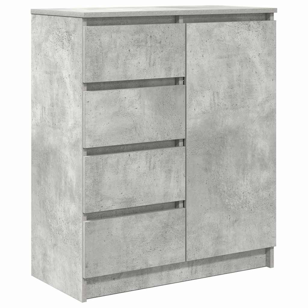 vidaXL Sideboard with Drawers Concrete Grey 71x35x84cm Engineered Wood