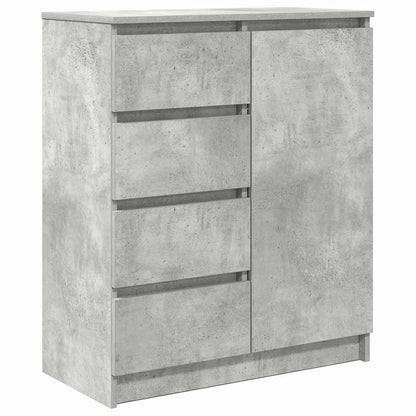 vidaXL Sideboard with Drawers Concrete Grey 71x35x84cm Engineered Wood