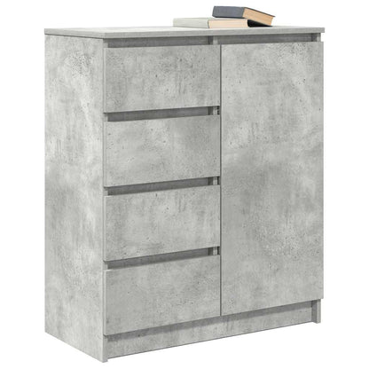 vidaXL Sideboard with Drawers Concrete Grey 71x35x84cm Engineered Wood