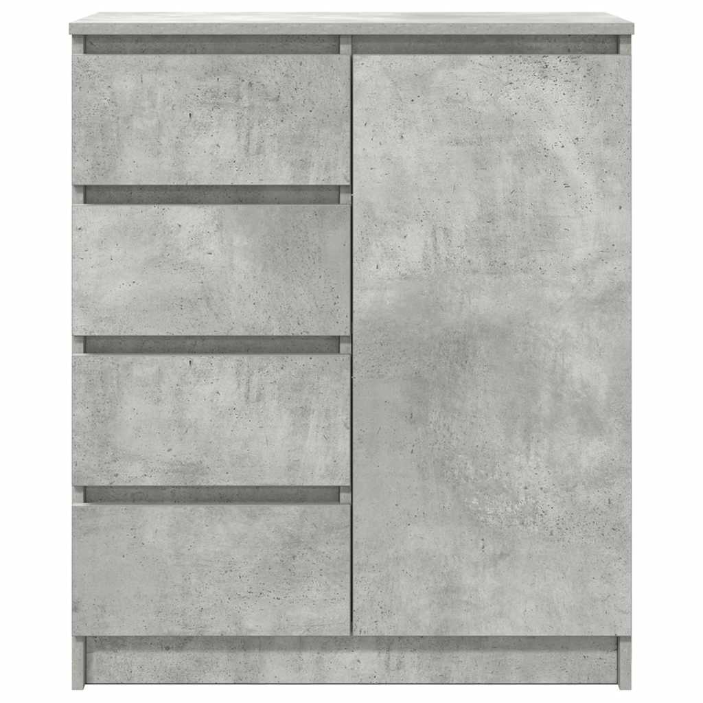 vidaXL Sideboard with Drawers Concrete Grey 71x35x84cm Engineered Wood