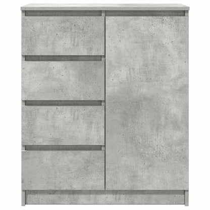 vidaXL Sideboard with Drawers Concrete Grey 71x35x84cm Engineered Wood