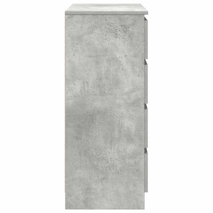 vidaXL Sideboard with Drawers Concrete Grey 71x35x84 cm Engineered Wood