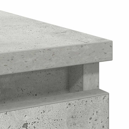 vidaXL Sideboard with Drawers Concrete Grey 71x35x84 cm Engineered Wood