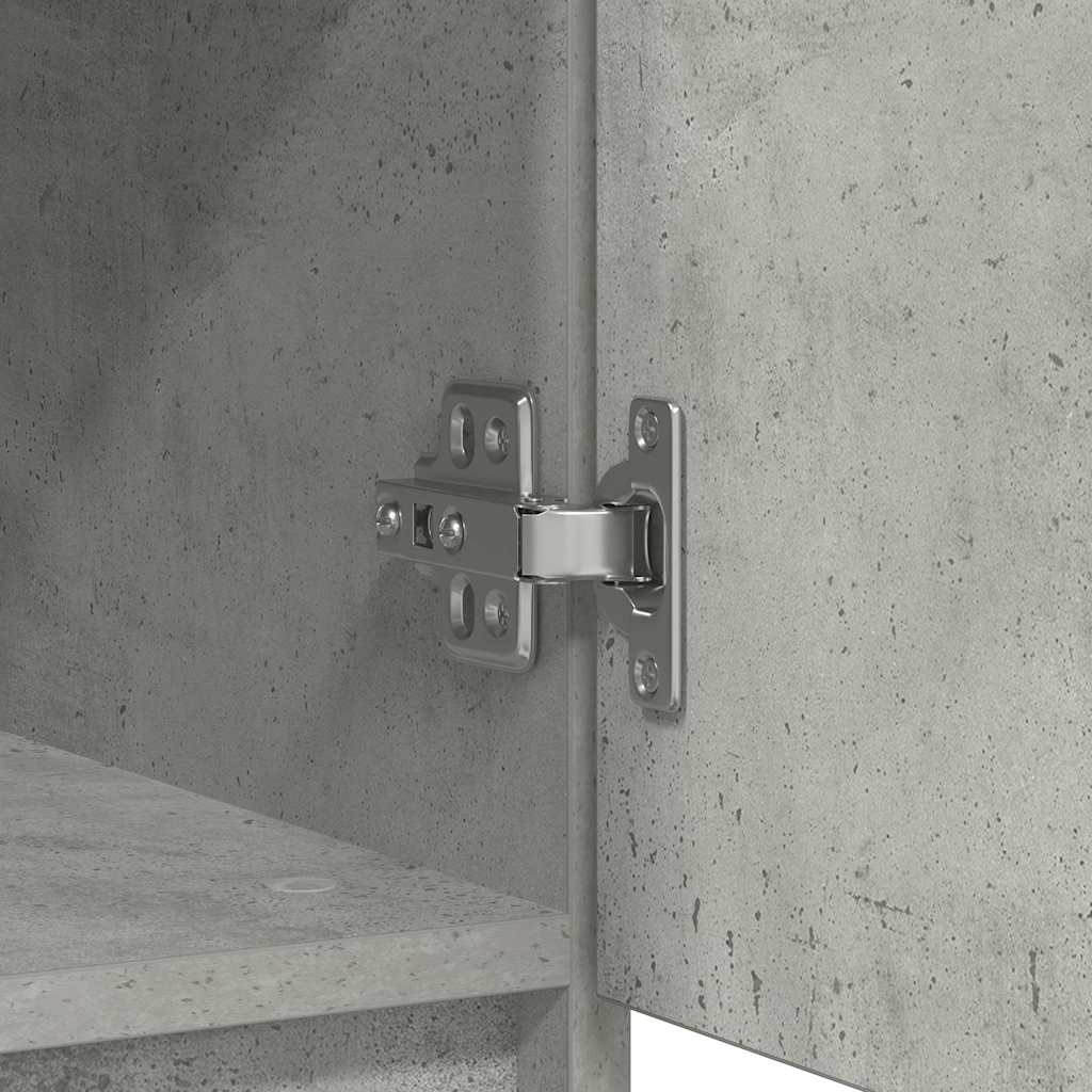 vidaXL Sideboard with Drawers Concrete Grey 71x35x84 cm Engineered Wood