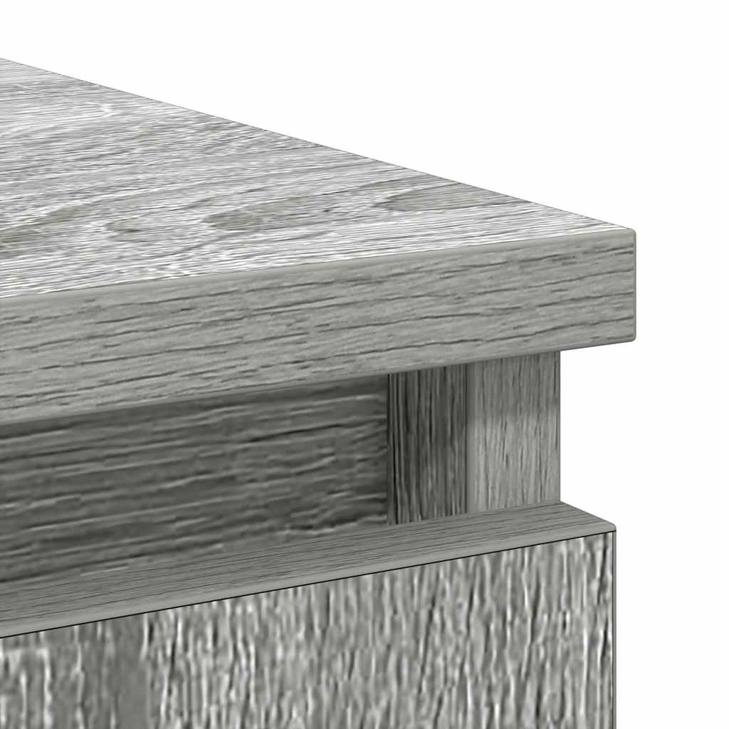 vidaXL Sideboard with Drawers Grey Sonoma 71x35x84 cm Engineered Wood