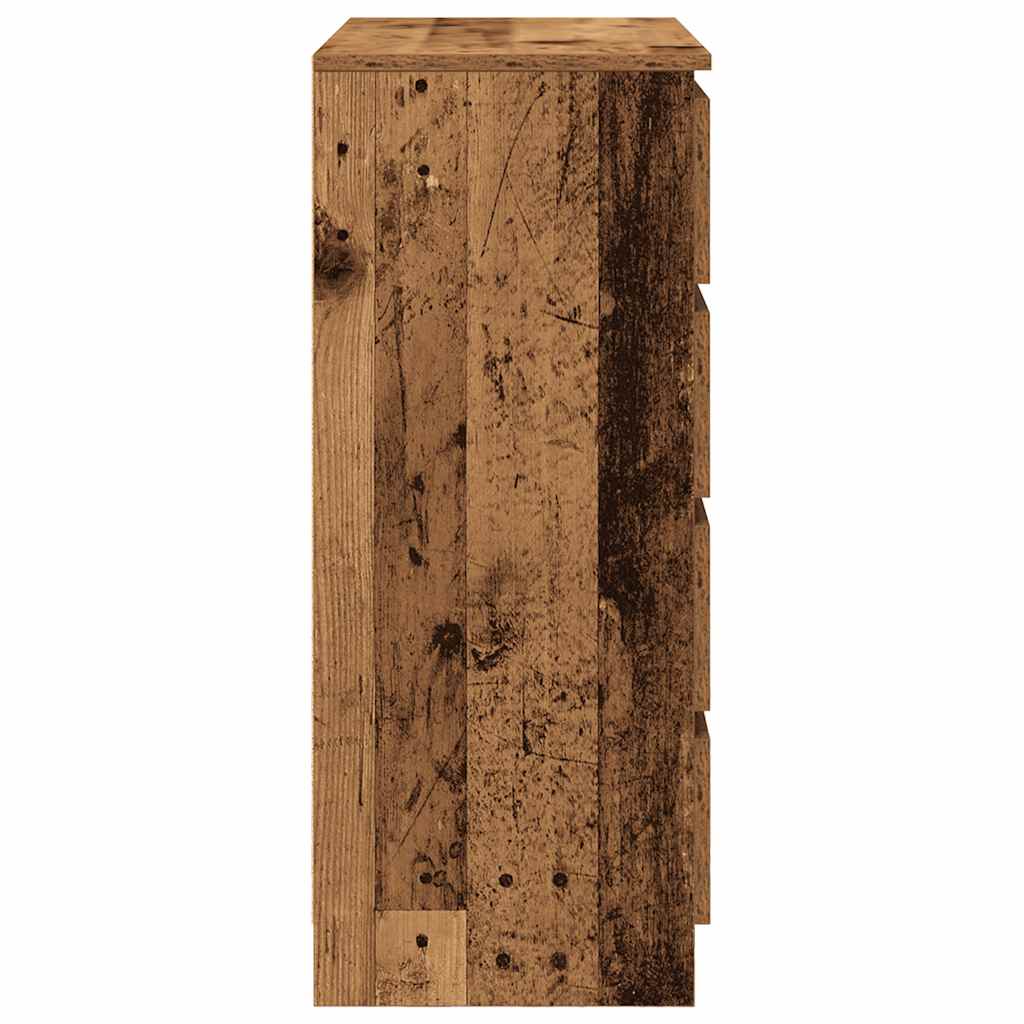 vidaXL Sideboard with Drawers Old Wood 71x35x84 cm Engineered Wood