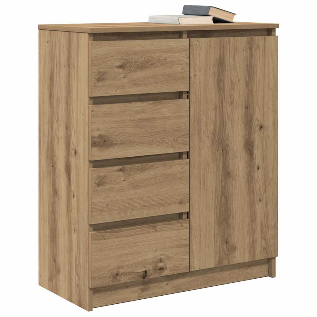 vidaXL Sideboard with Drawers Artisan Oak 71x35x84 cm Engineered Wood