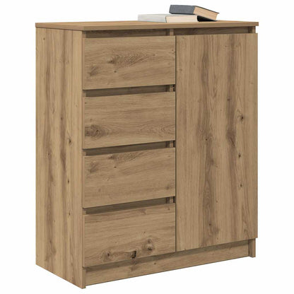 vidaXL Sideboard with Drawers Artisan Oak 71x35x84 cm Engineered Wood