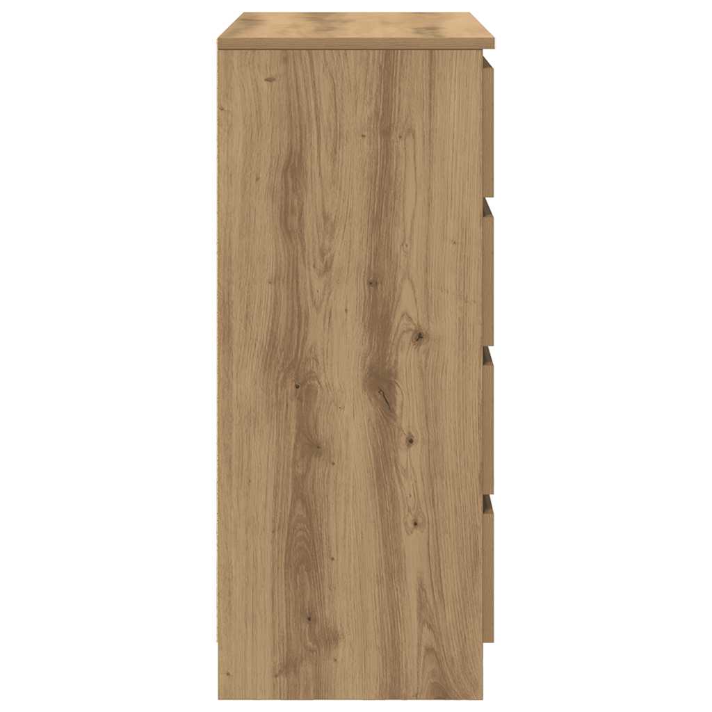 vidaXL Sideboard with Drawers Artisan Oak 71x35x84 cm Engineered Wood